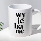 Kubek z nadrukiem "wy je ba ne"