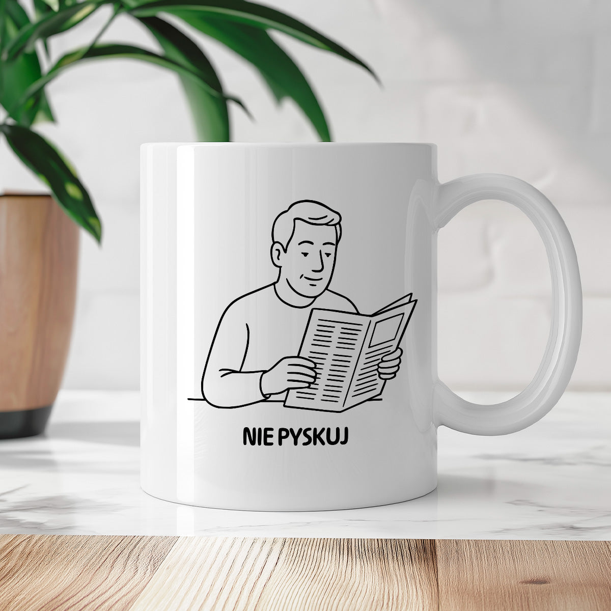 Kubek z nadrukiem "Nie pyskuj" - Cytaty TATY - DZIEŃ TATY