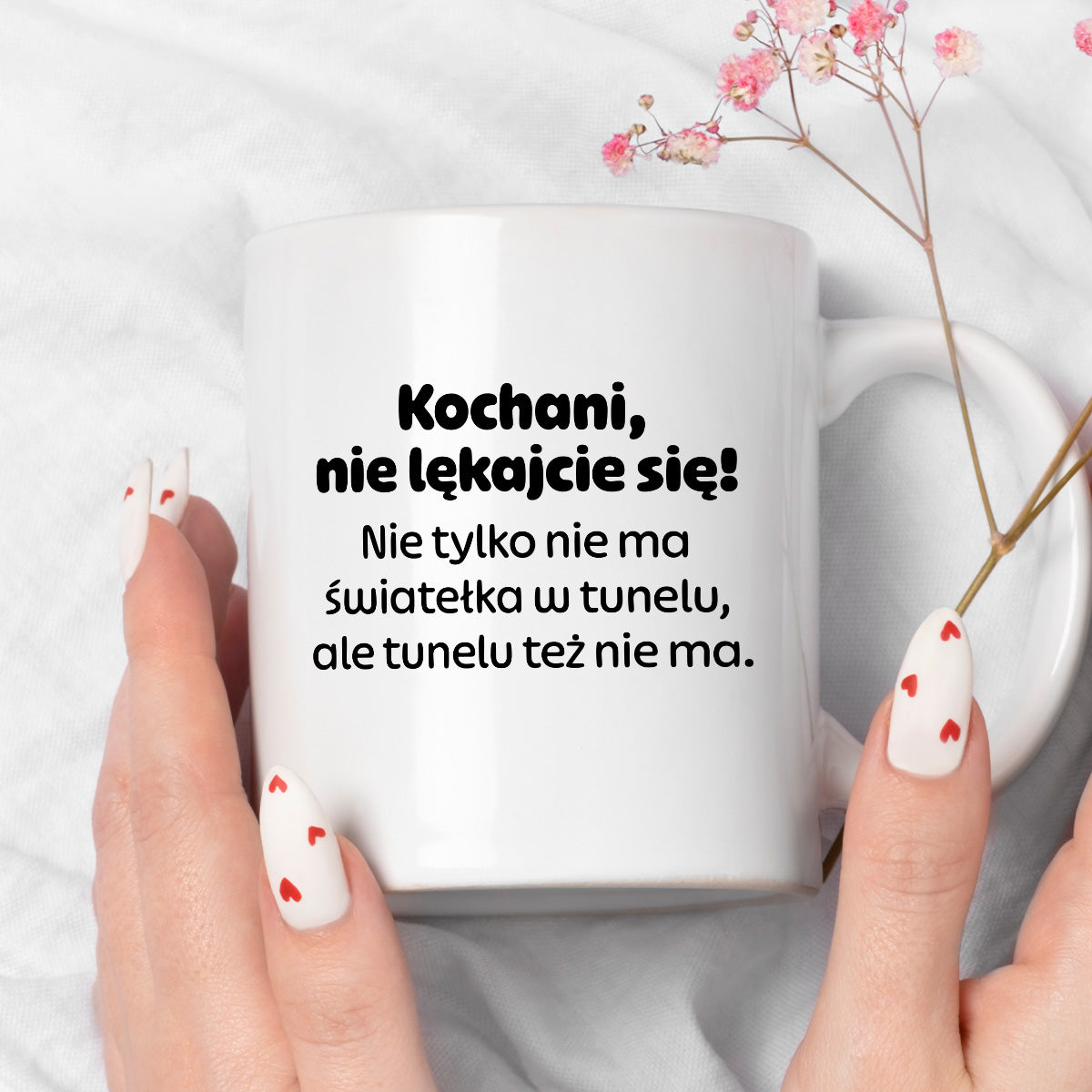 Kubek z nadrukiem - "Kochani nie lękajcie się!"