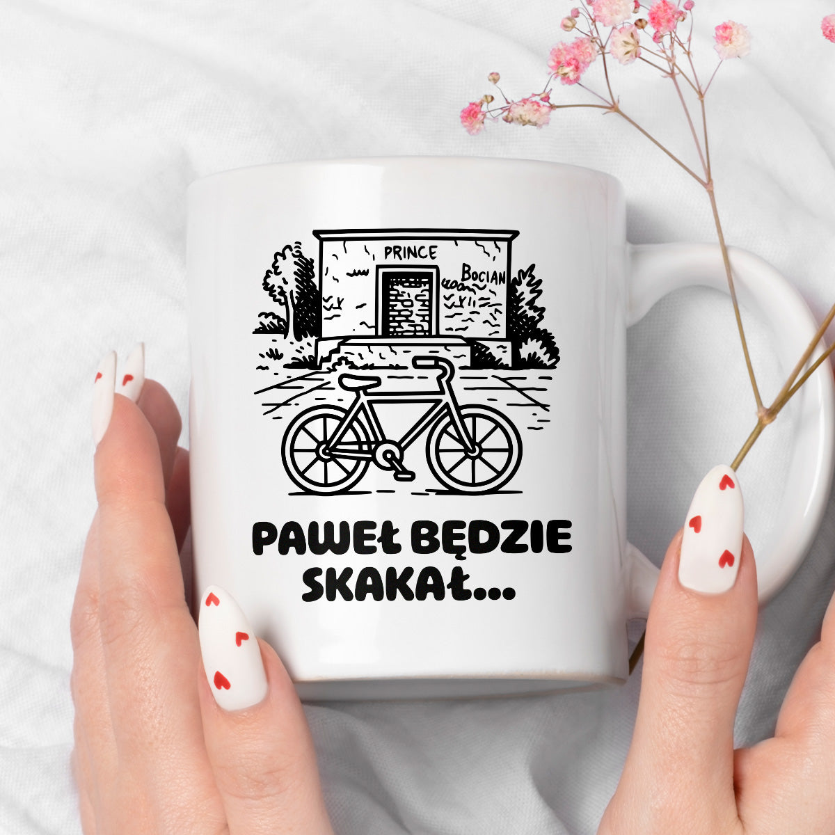 Kubek z nadrukiem - HITY POLSKIEGO INTERNETU - PAWEŁ JUMPER - "Paweł będzie skakał"