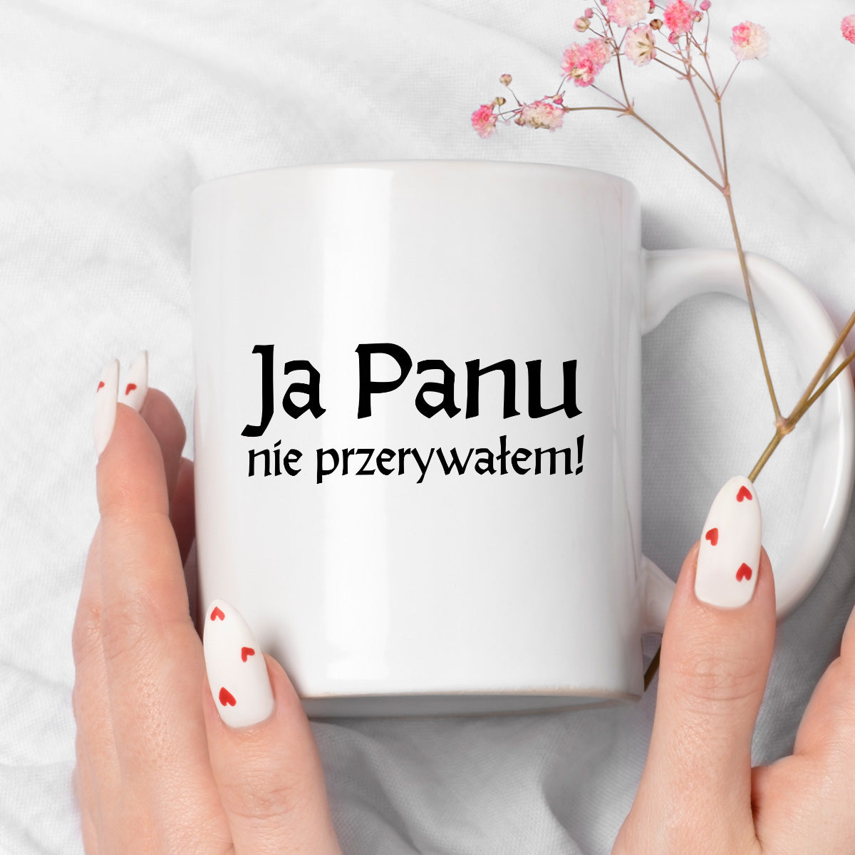 Kubek z nadrukiem "Ja Panu nie przerywałem!" v2