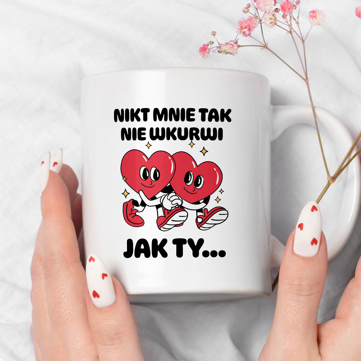 Kubek z nadrukiem "Nikt mnie tak nie wkurwi jak Ty"