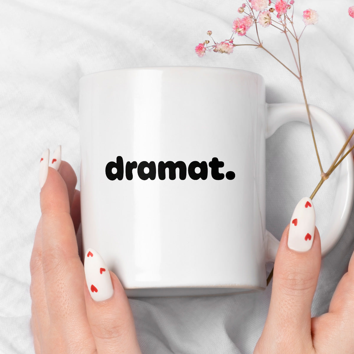 Kubek z nadrukiem - "dramat."