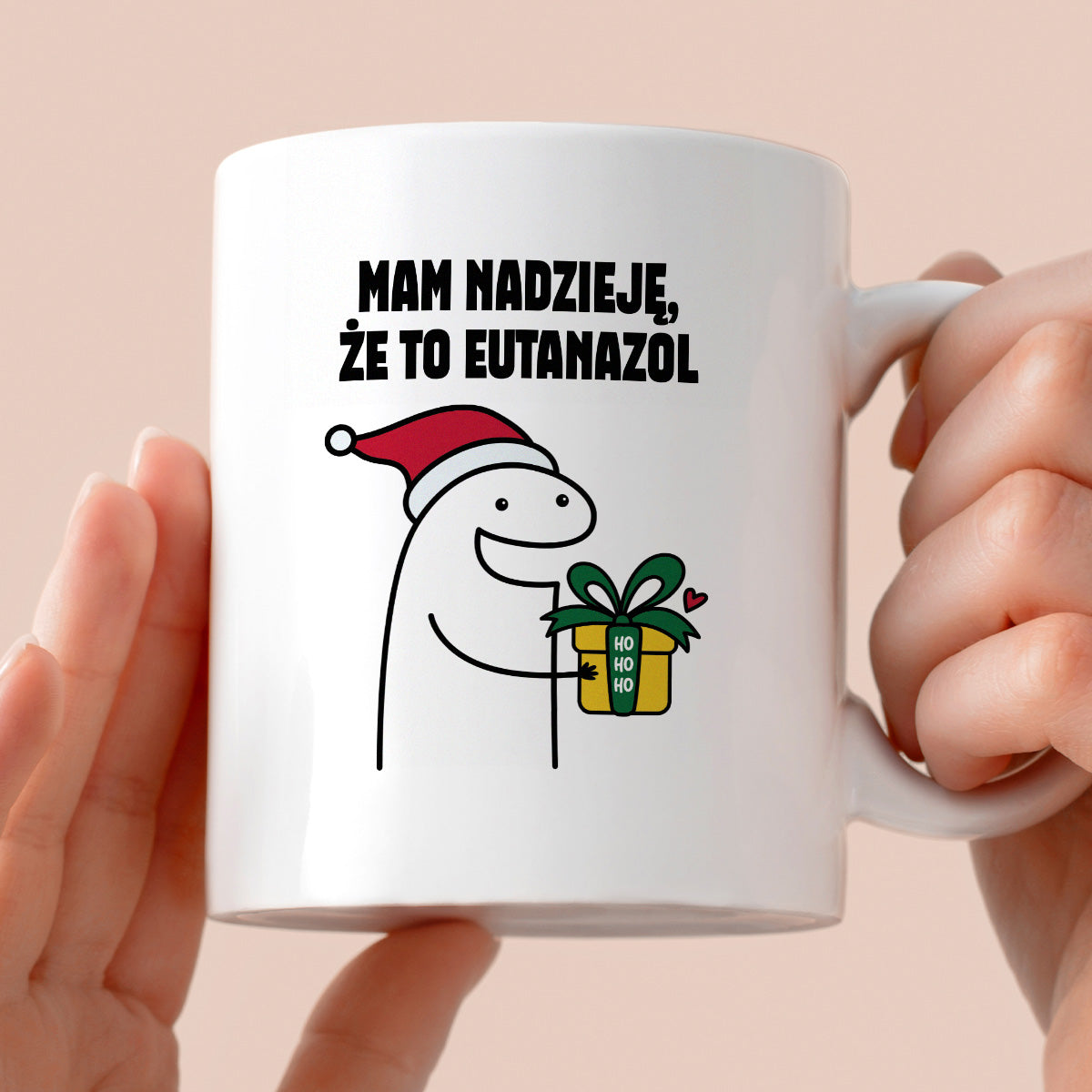 Kubek świąteczny mem "Mam nadzieję, że to Eutanazol"
