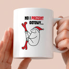Kubek świąteczny mem "No i prezent gotowy"