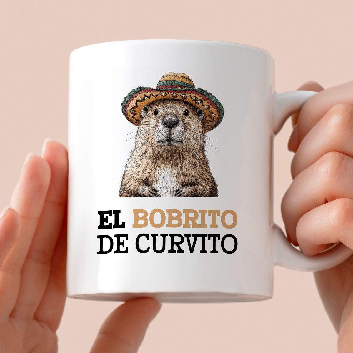 Kubek z nadrukiem "El bobrito de curvito"