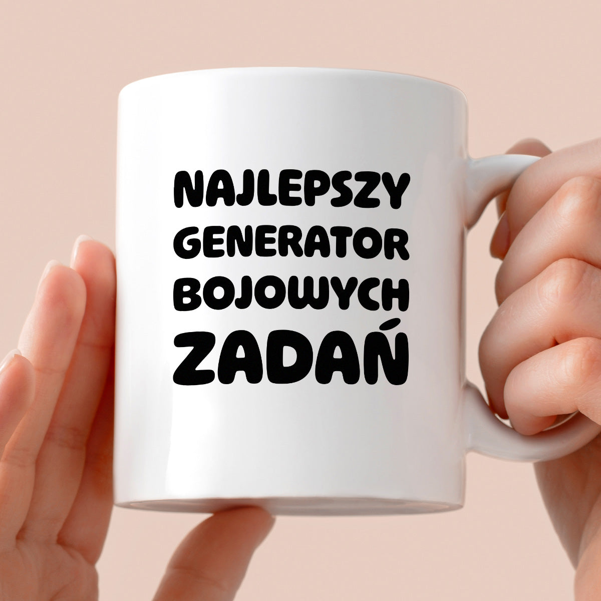 Kubek z nadrukiem - "Najlepszy generator bojowych zadań"