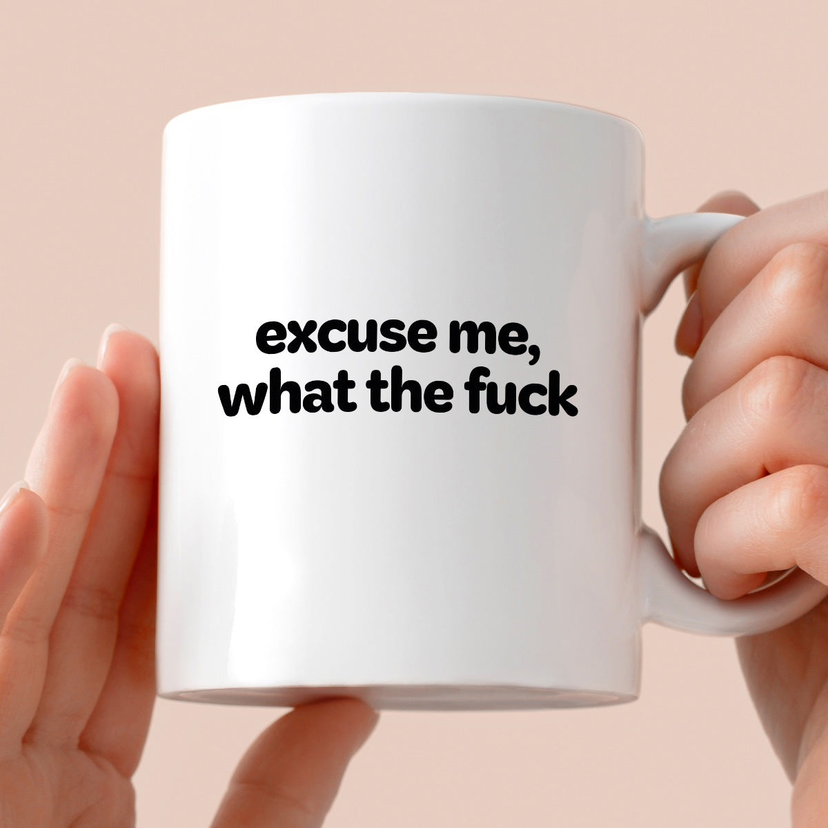 Kubek z nadrukiem - "excuse me, what the fuck"