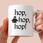 Kubek z nadrukiem "hop, hop, hop!" v2