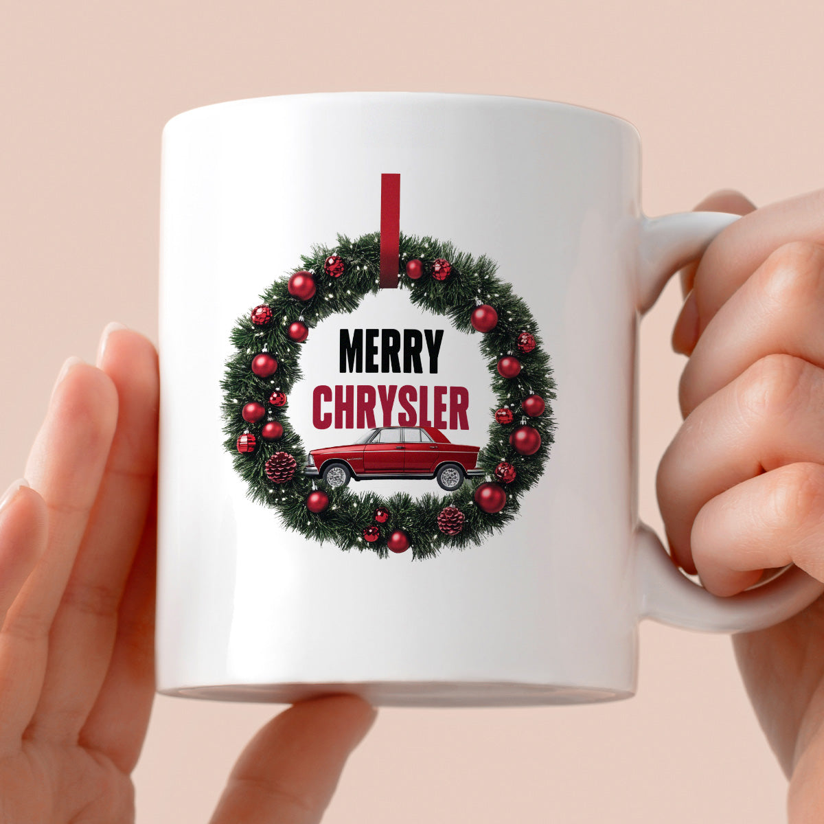Kubek świąteczny mem "Merry Chrysler"