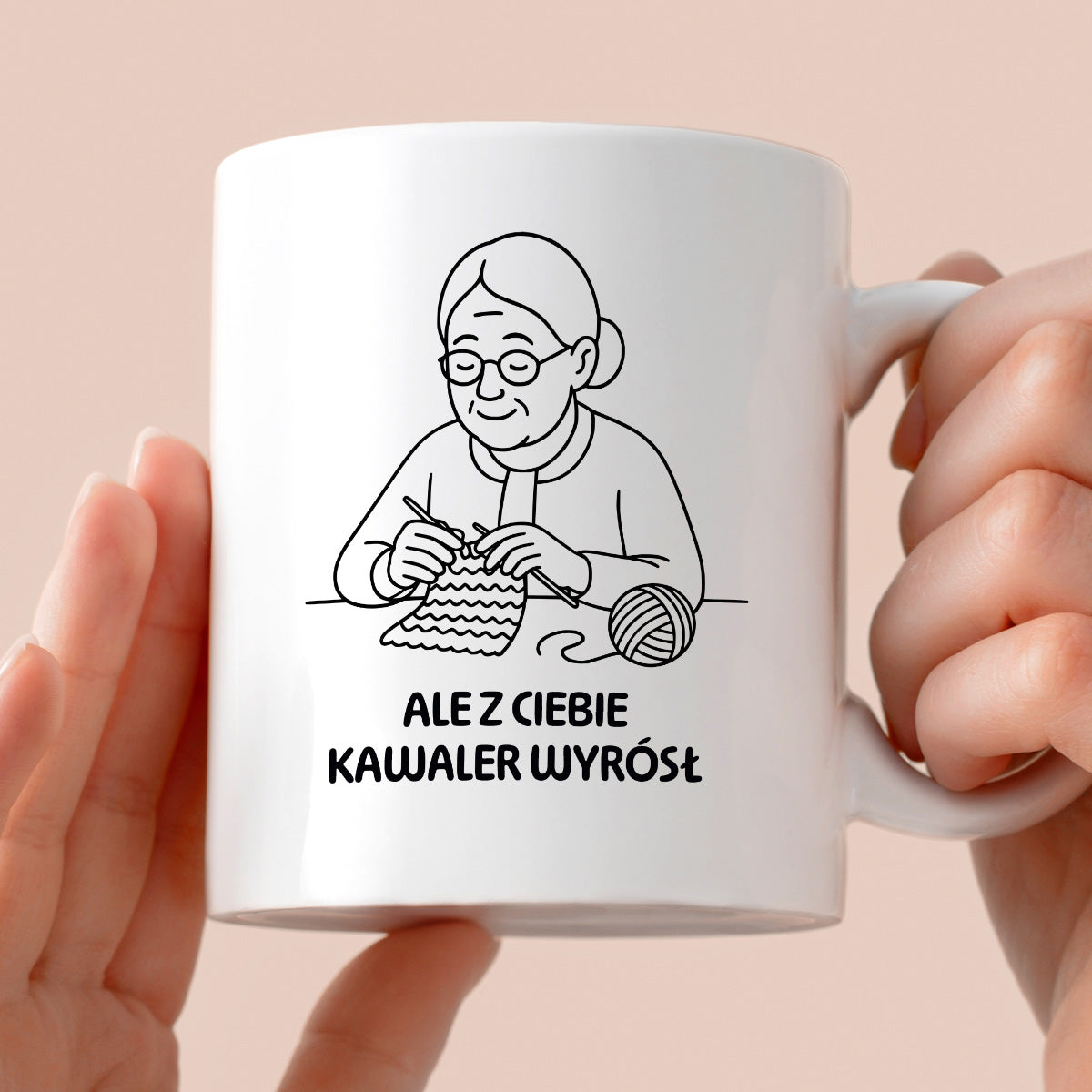 Kubek dla Babci / Dziadka - "Ale z Ciebie kawaler wyrósł"