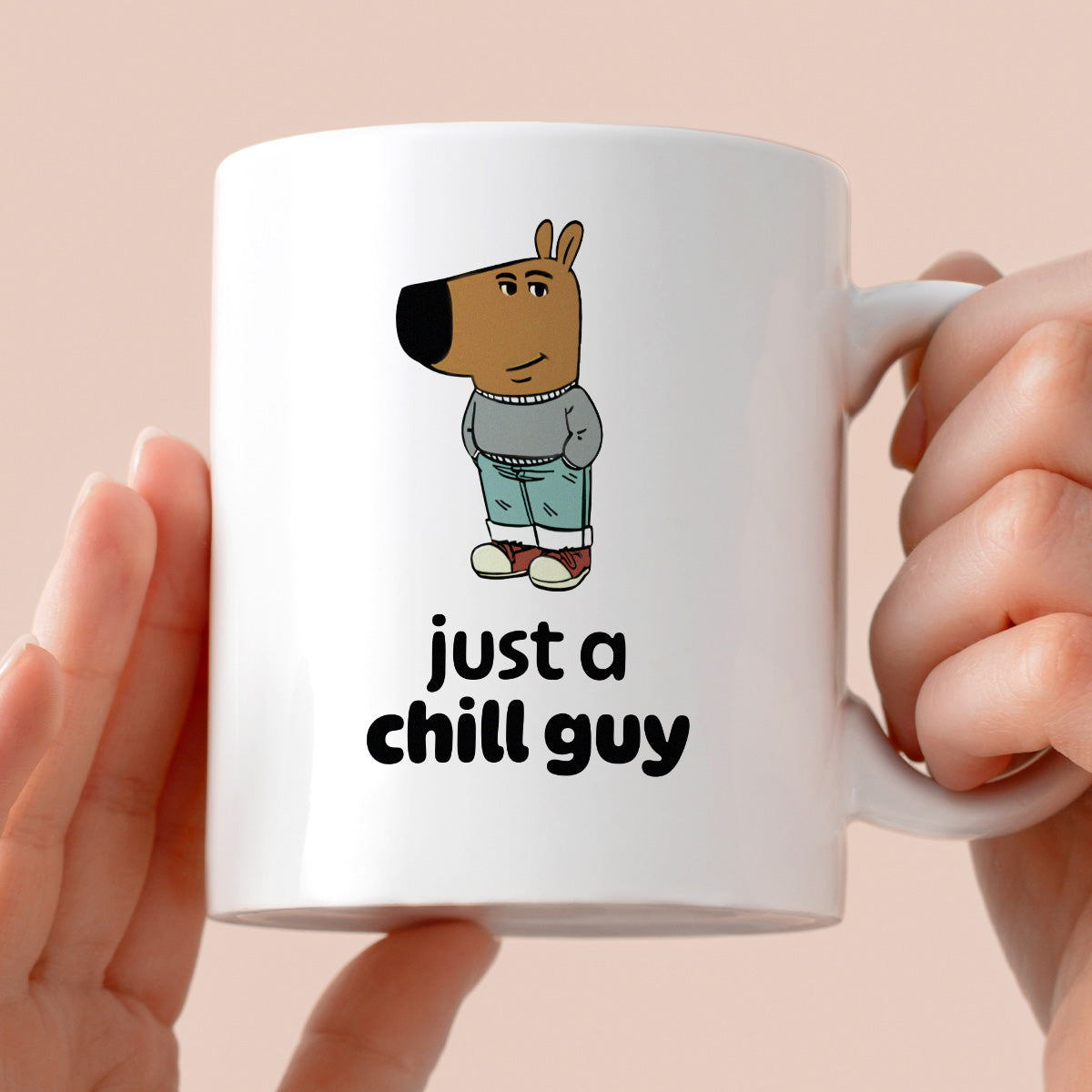 Kubek z nadrukiem "just a chill guy"