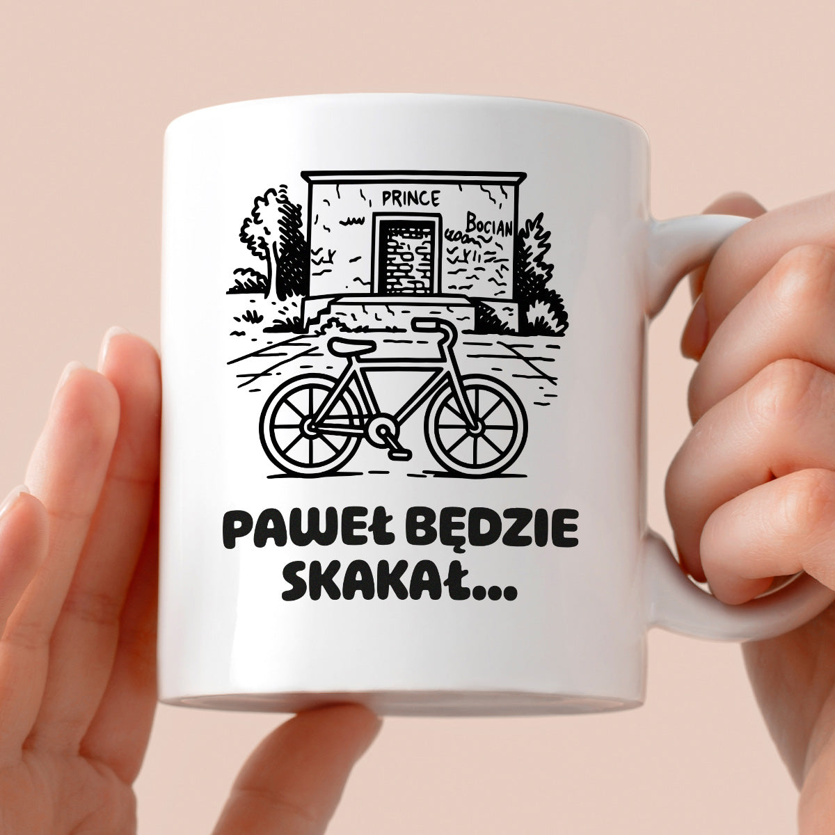 Kubek z nadrukiem - HITY POLSKIEGO INTERNETU - PAWEŁ JUMPER - "Paweł będzie skakał"