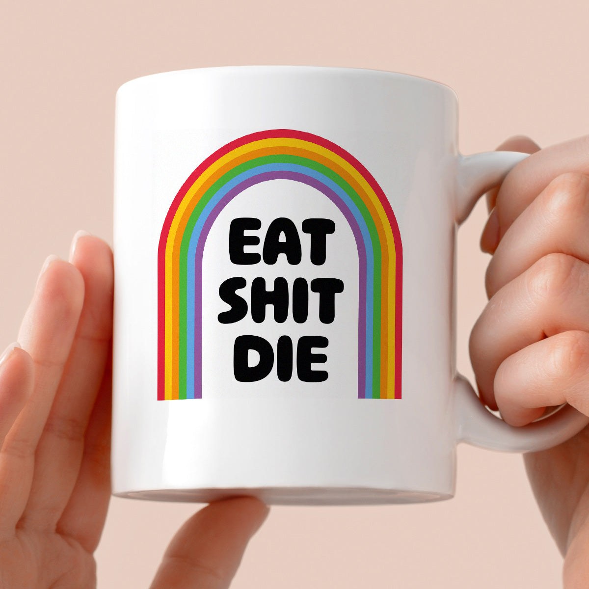 Kubek z nadrukiem "EAT SHIT DIE"