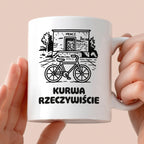 Kubek z nadrukiem - HITY POLSKIEGO INTERNETU - PAWEŁ JUMPER - "Kurwa rzeczywiście"
