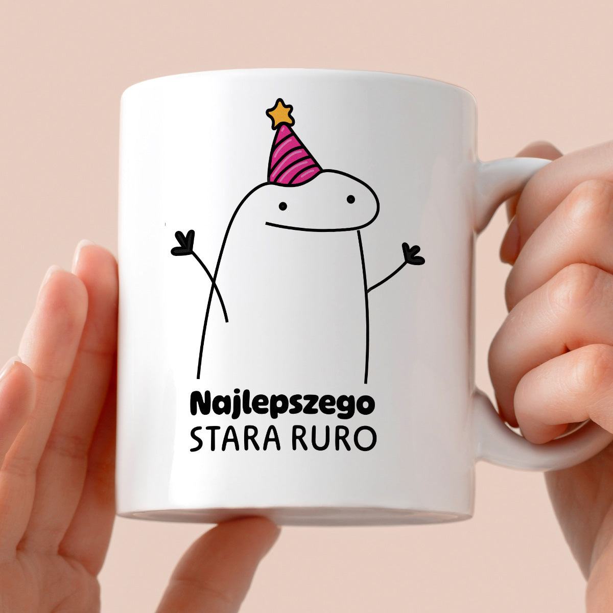 Kubek z nadrukiem - "Najlepszego stara ruro"