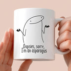 Kubek z nadrukiem "Oopsies, sorry,  I’m an asparagus"