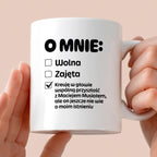 Kubek z nadrukiem "Mój status"