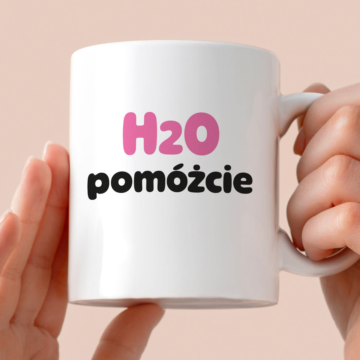 Kubek z nadrukiem - "H2O pomóżcie"