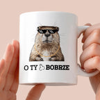 Kubek z nadrukiem "O Ty ch*ju bobrze"