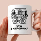Kubek z nadrukiem - HITY POLSKIEGO INTERNETU - PAWEŁ JUMPER - "Chuj z kierownicą"