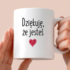 Kubek z nadrukiem "Dziękuję, że jesteś"