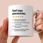 Kubek z nadrukiem "Szef tego pierdolnika"