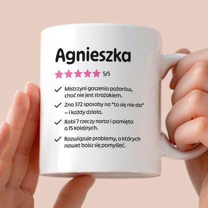 Kubek MISTRZYNI z imieniem