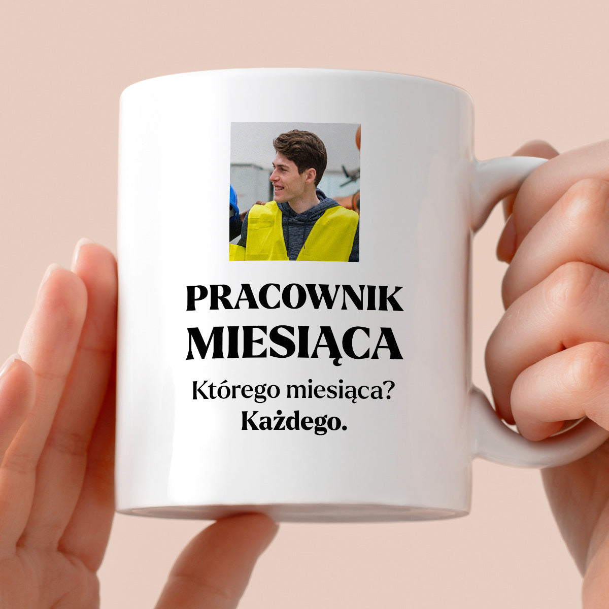Kubek z nadrukiem - "Pracownik miesiąca ze zdjęciem"