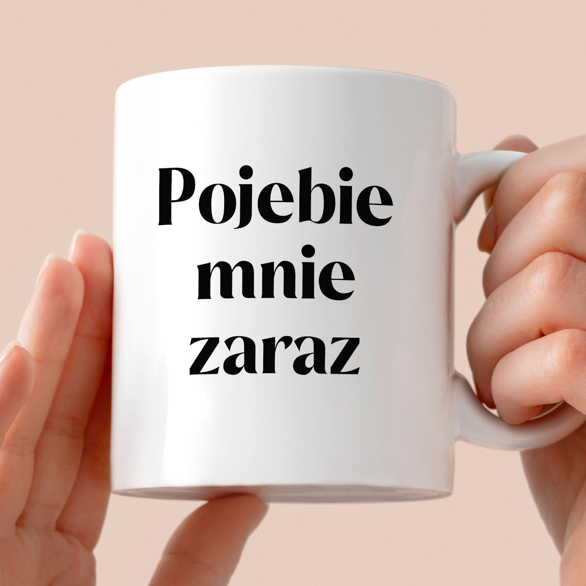 Kubek z nadrukiem "Pojebie mnie zaraz" 330 ml