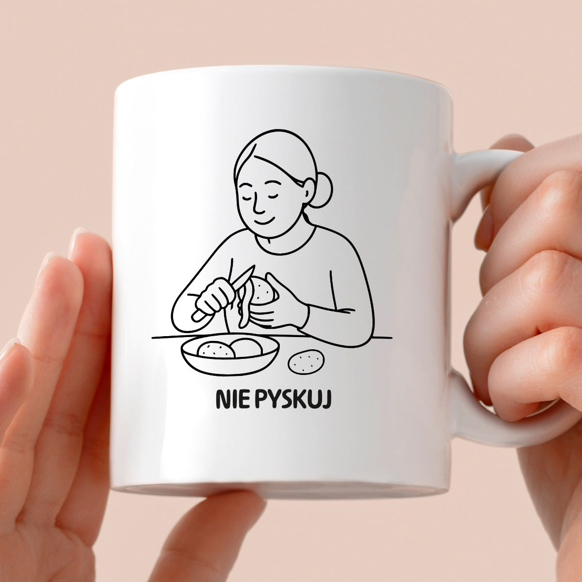 Kubek z nadrukiem "Nie pyskuj" - Cytaty MAMY - DZIEŃ MAMY
