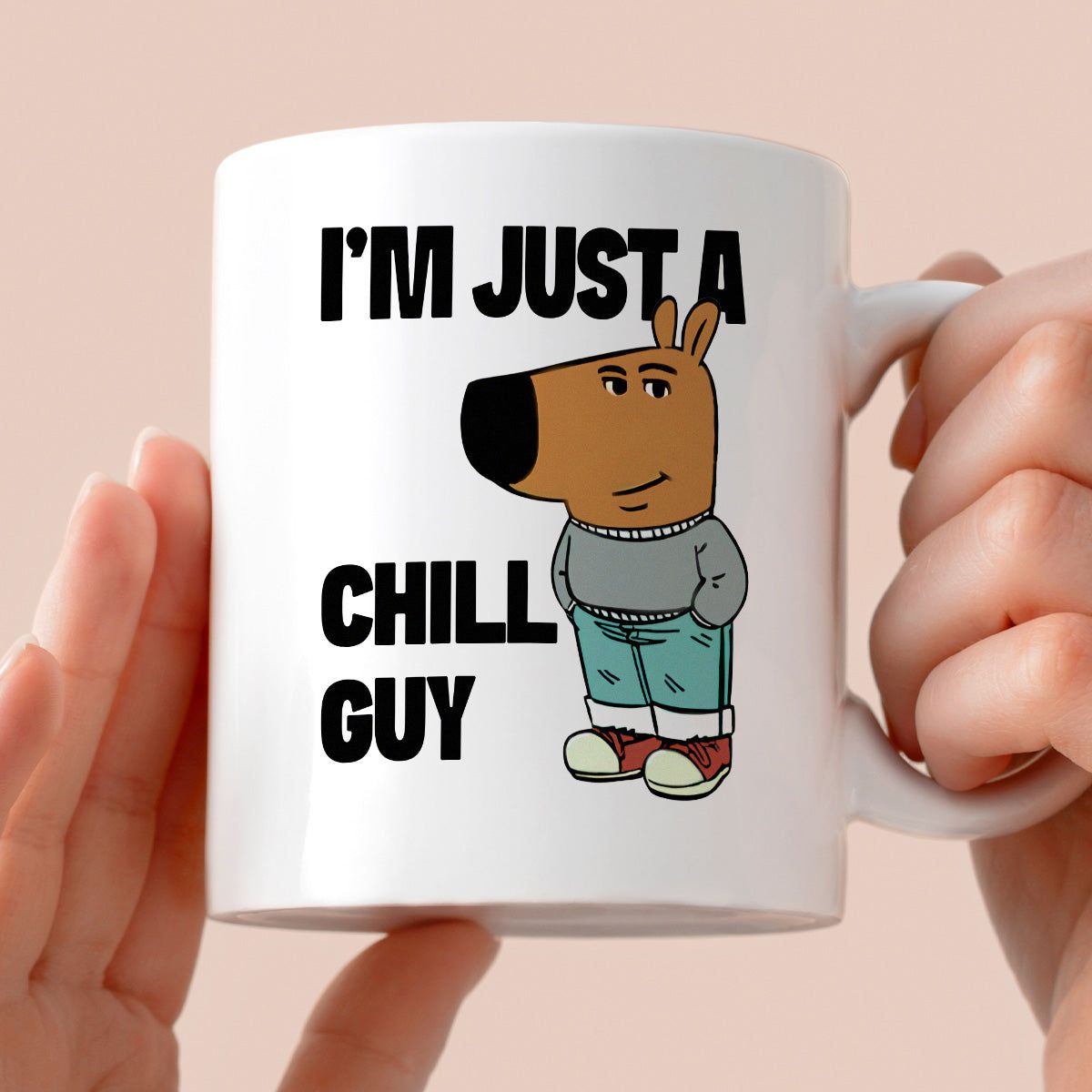 Kubek z nadrukiem "Just a chill guy"