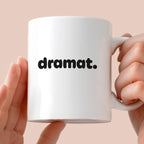 Kubek z nadrukiem - "dramat."