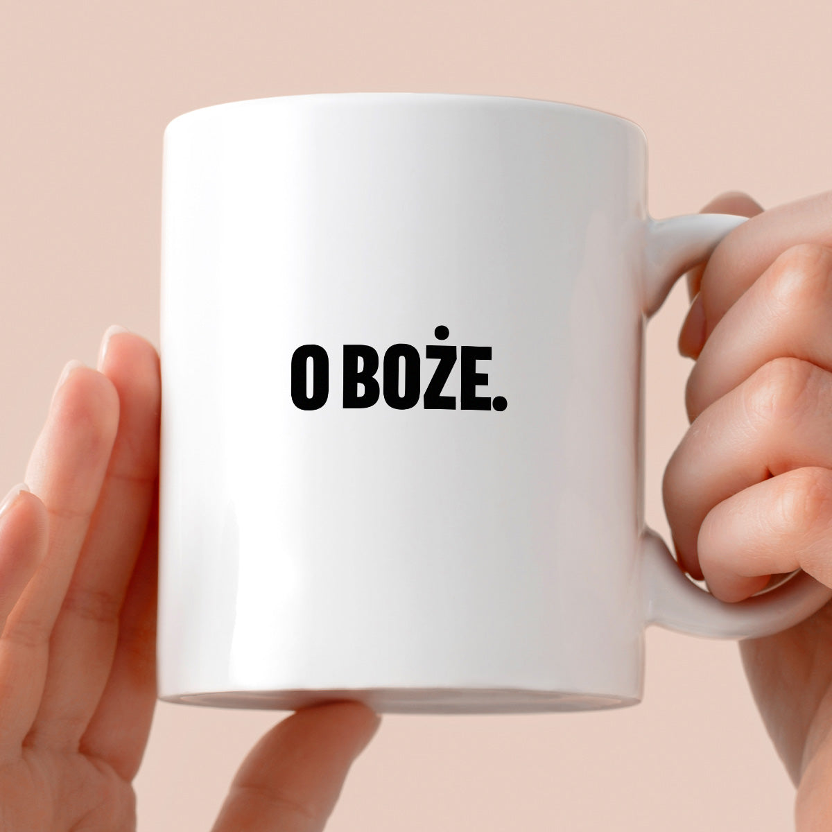 Kubek z nadrukiem - "O Boże."