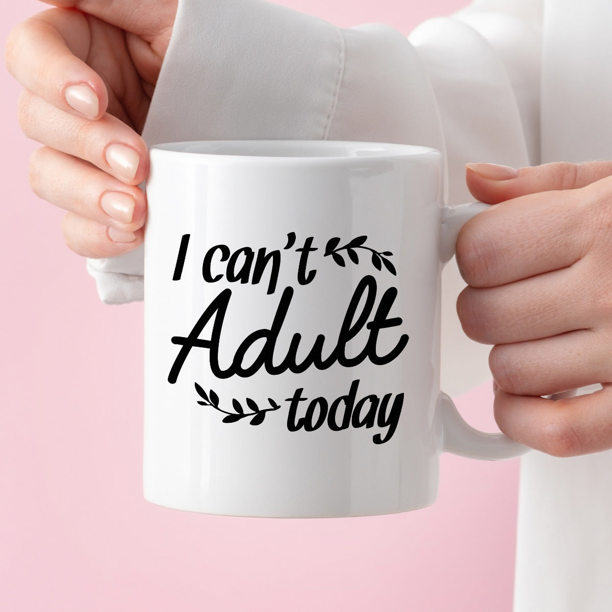 Kubek z nadrukiem "I can’t adult today"