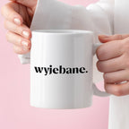 Kubek z nadrukiem "wyjebane."