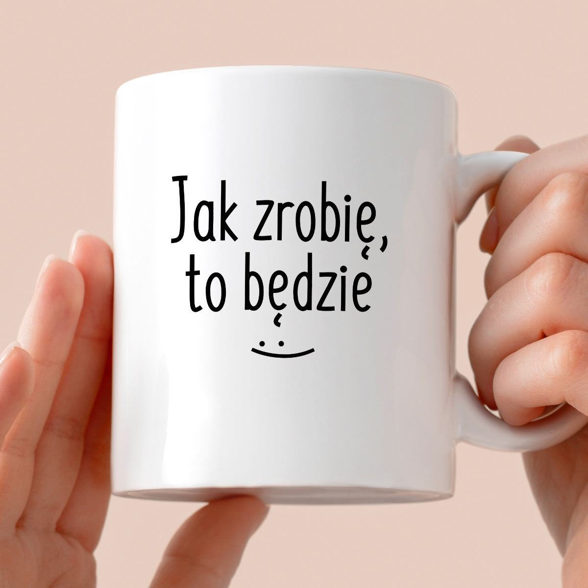 Kubek z nadrukiem "Jak zrobię, to będzie" FB