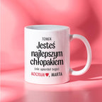 Kubek spersonalizowany z nadrukiem "Jesteś najlepszym chłopakiem (nie 