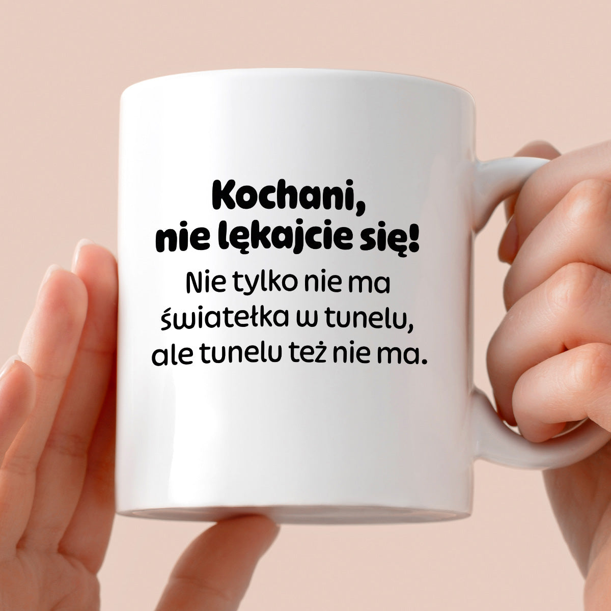 Kubek z nadrukiem - "Kochani nie lękajcie się!"