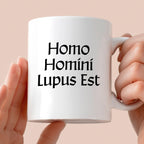 Kubek z nadrukiem "Homo Homini Lupus Est" v2
