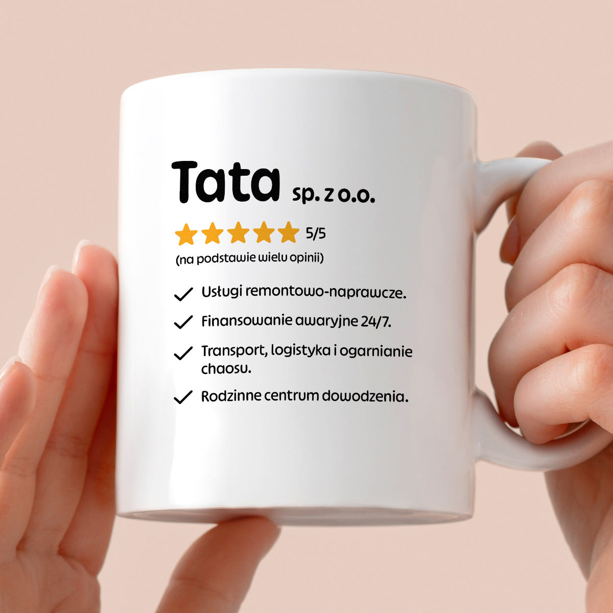 Kubek z nadrukiem - "Tata spółka z o.o."
