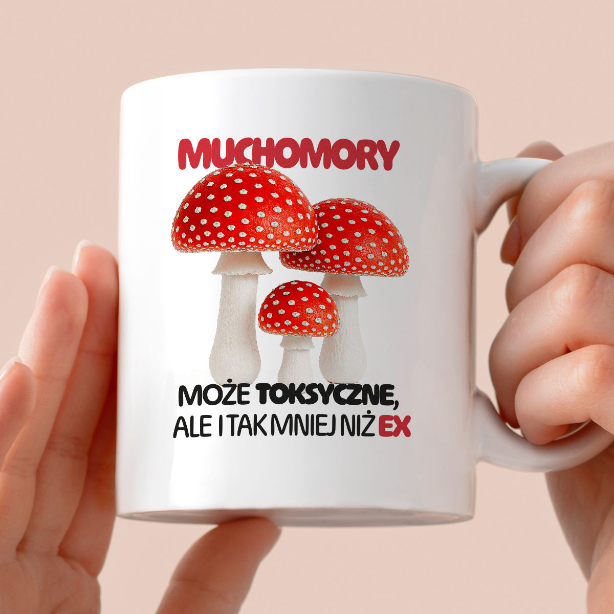 Kubek z nadrukiem "Muchomory"