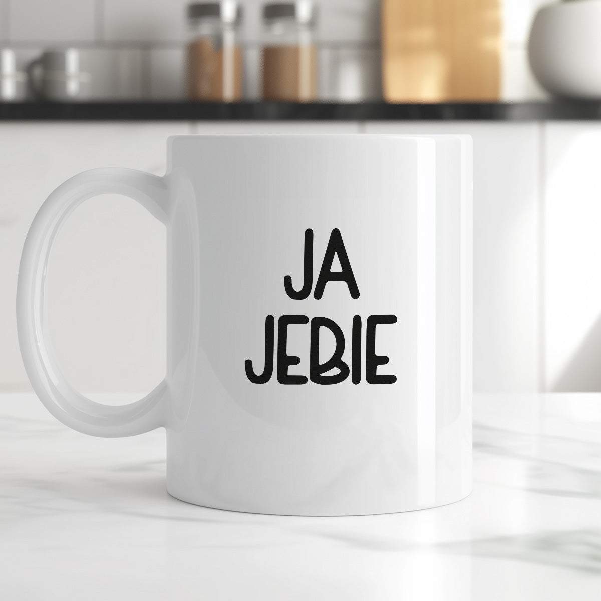 Kubek z nadrukiem "Ja jebie"