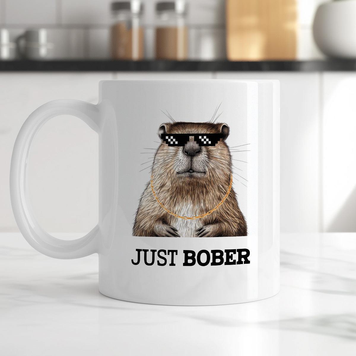 Kubek z nadrukiem "Just bober"