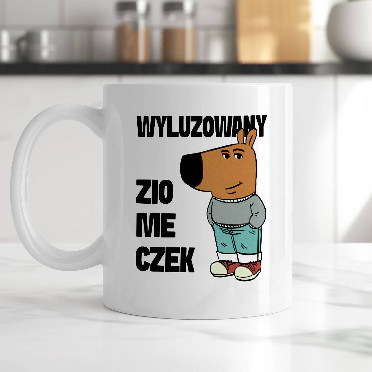 Kubek z nadrukiem "Wyluzowany ziomeczek"