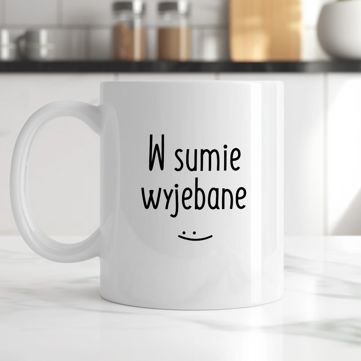 Kubek z nadrukiem "W sumie wyjebane"