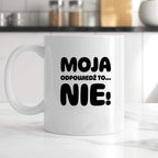 Kubek z nadrukiem "Moja odpowiedź to... NIE!"
