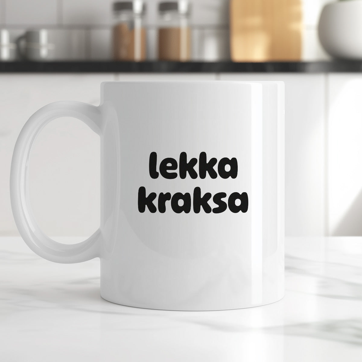 Kubek z nadrukiem - "lekka kraksa"