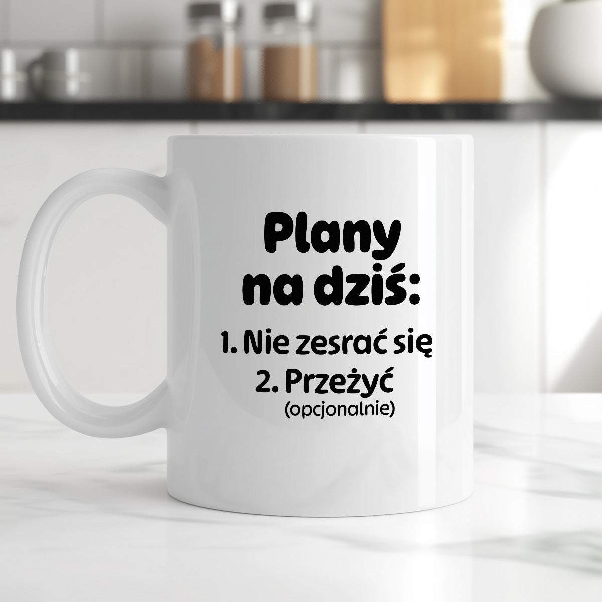 Kubek z nadrukiem - "Plany na dziś II"