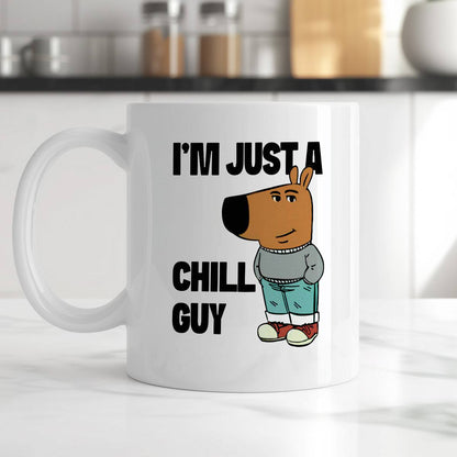 Kubek z nadrukiem "Just a chill guy"